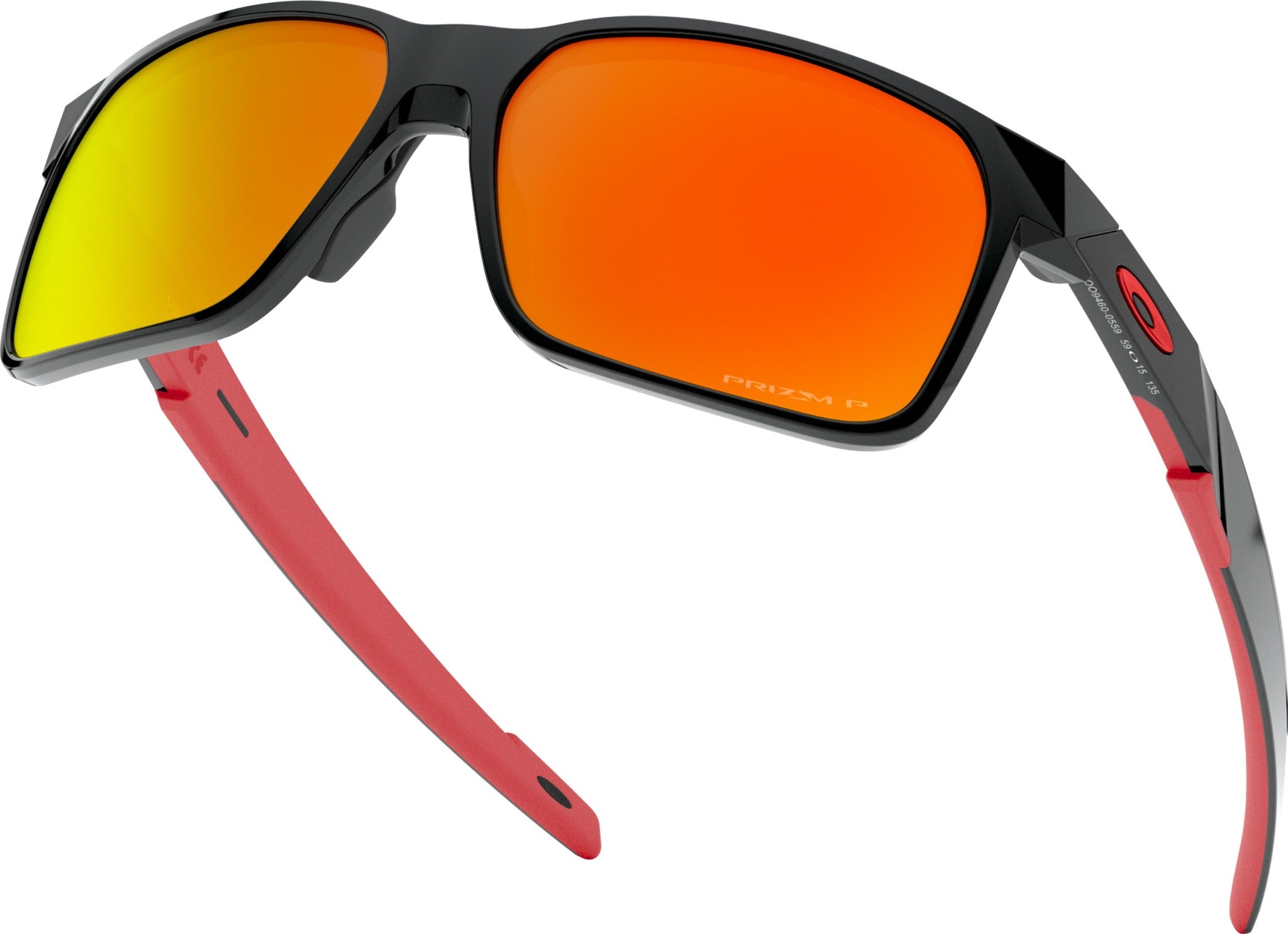 Oakley Portal X Sunglasses - Polished Black - Prizm Ruby Iridium