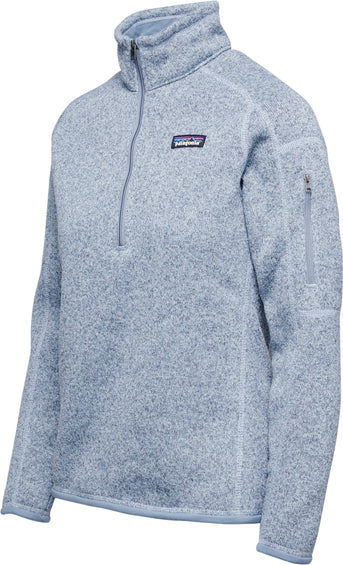 Womens PATAGONIA Teal 1/4 Zip Better Sweater Fleece Jacket Medium