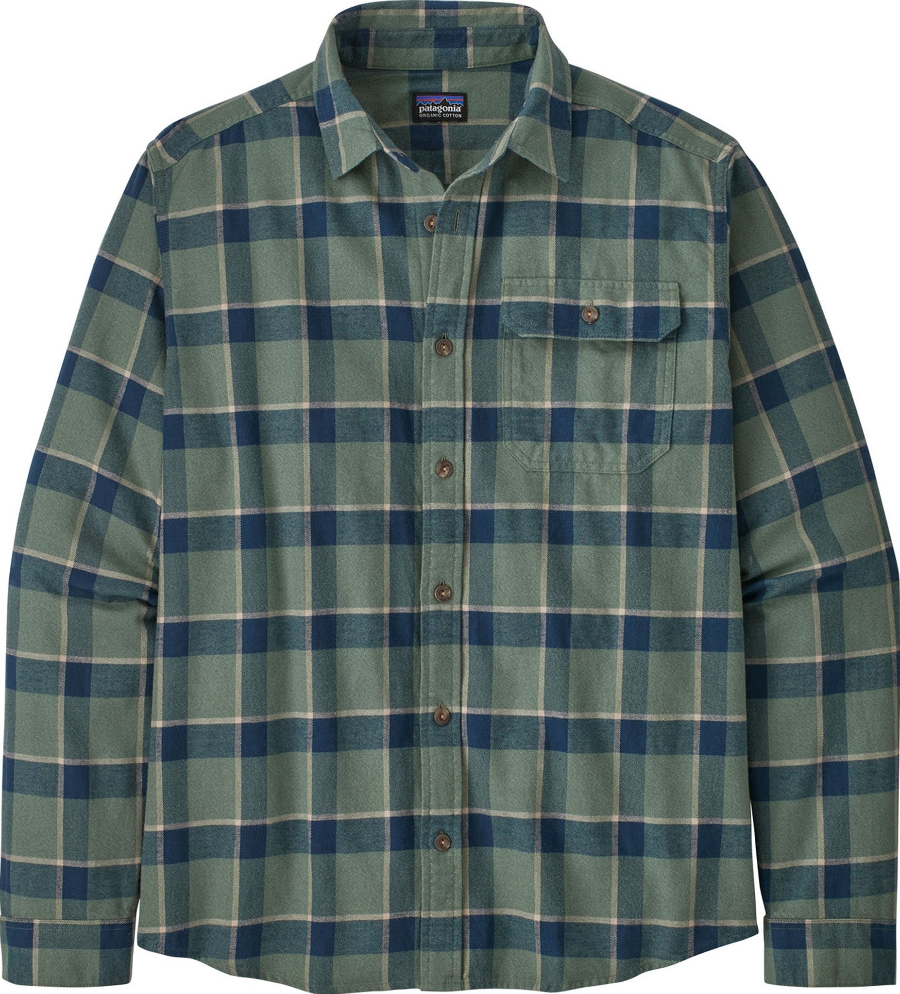 Patagonia Cotton In Conversion Lightweight Long Sleeve Fjord Flannel ...
