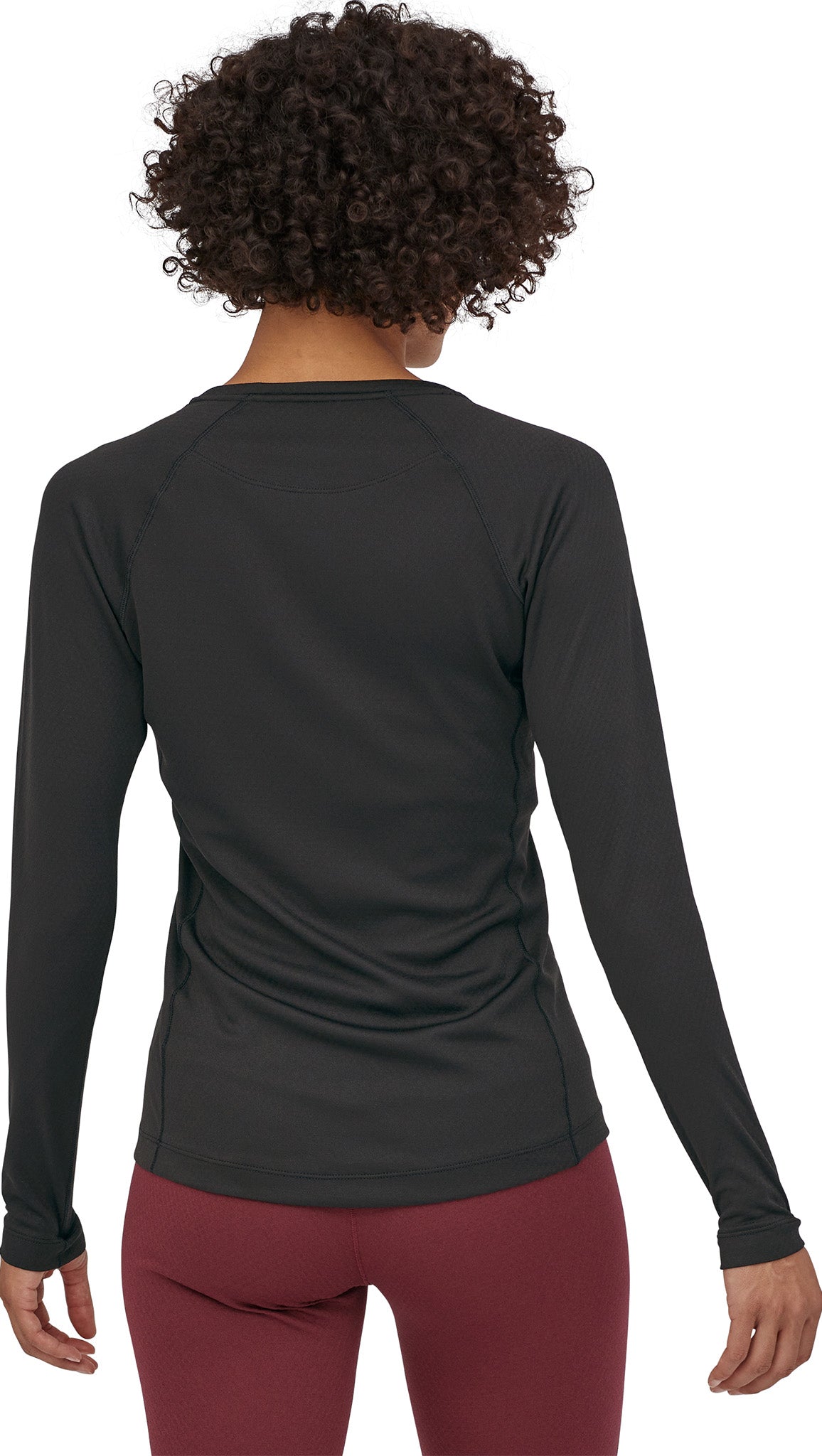 PATAGONIA MID RISE BLACK PERFORMANCE BASE LAYER BLACK FULL LENGTH TIGHT  LEGGINGS