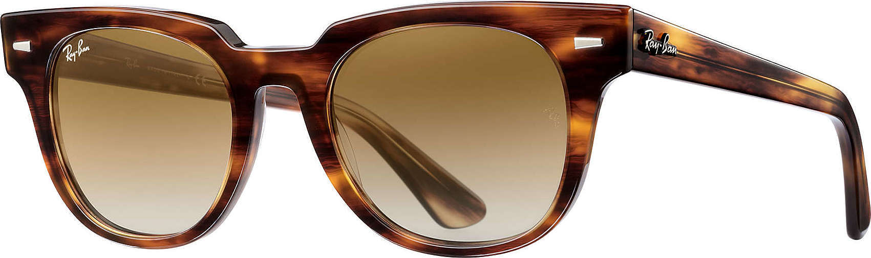 Ray Ban Meteor Classic - Striped Havana - Light Brown Gradient Lens |  Altitude Sports