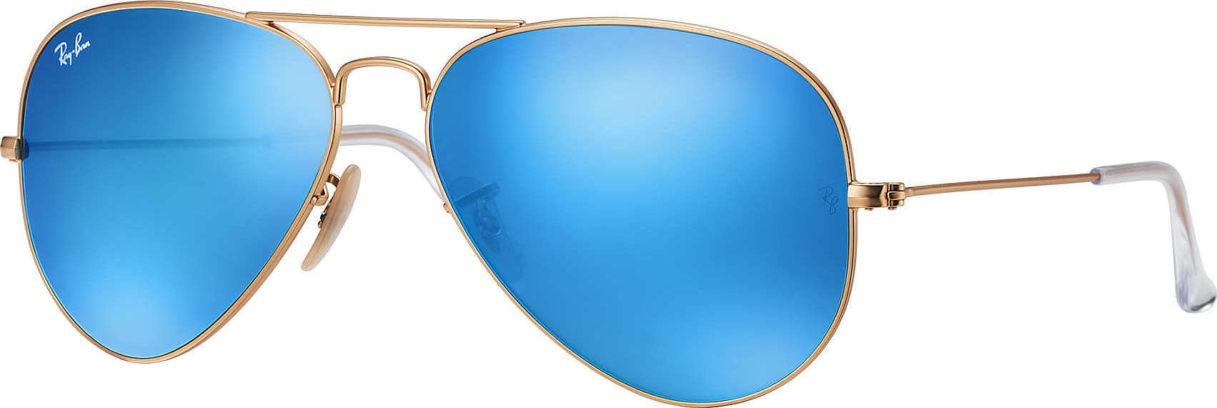 ray ban aviator blue lens