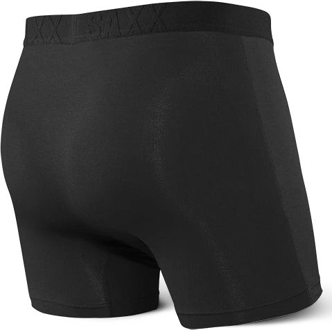Saxx Underwear Men's Boxer Briefs- Ultra Boxer Briefs with Fly and Built-in  Ballpark Pouch Support – Underwear for Men, Black Chillaxin Santa, Small