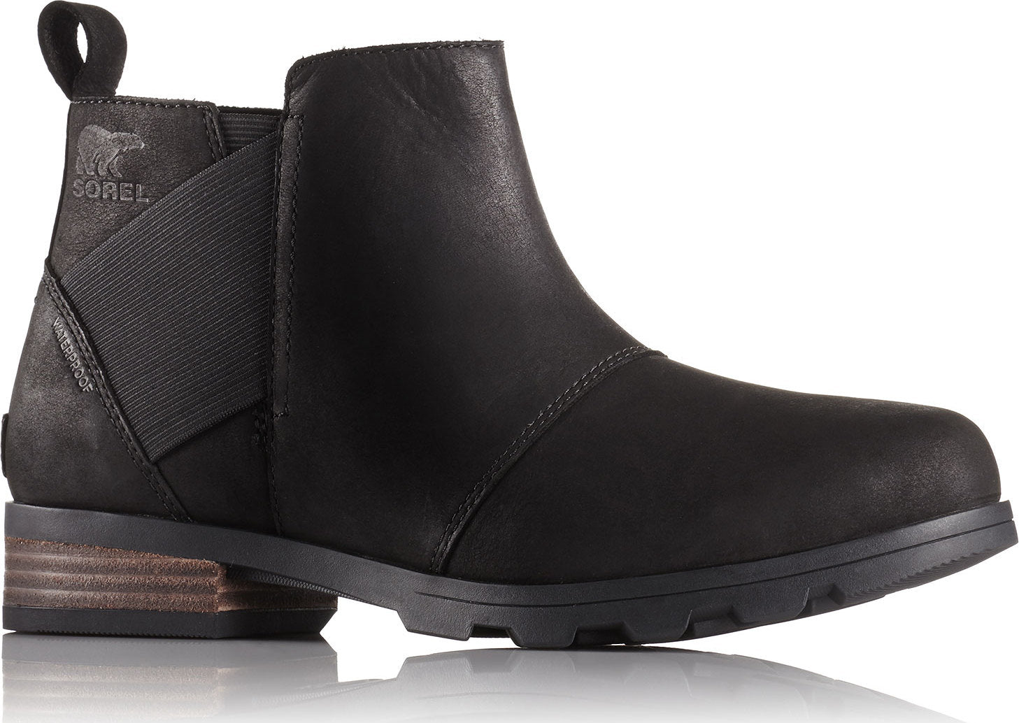 sorel emelie chelsea boot black