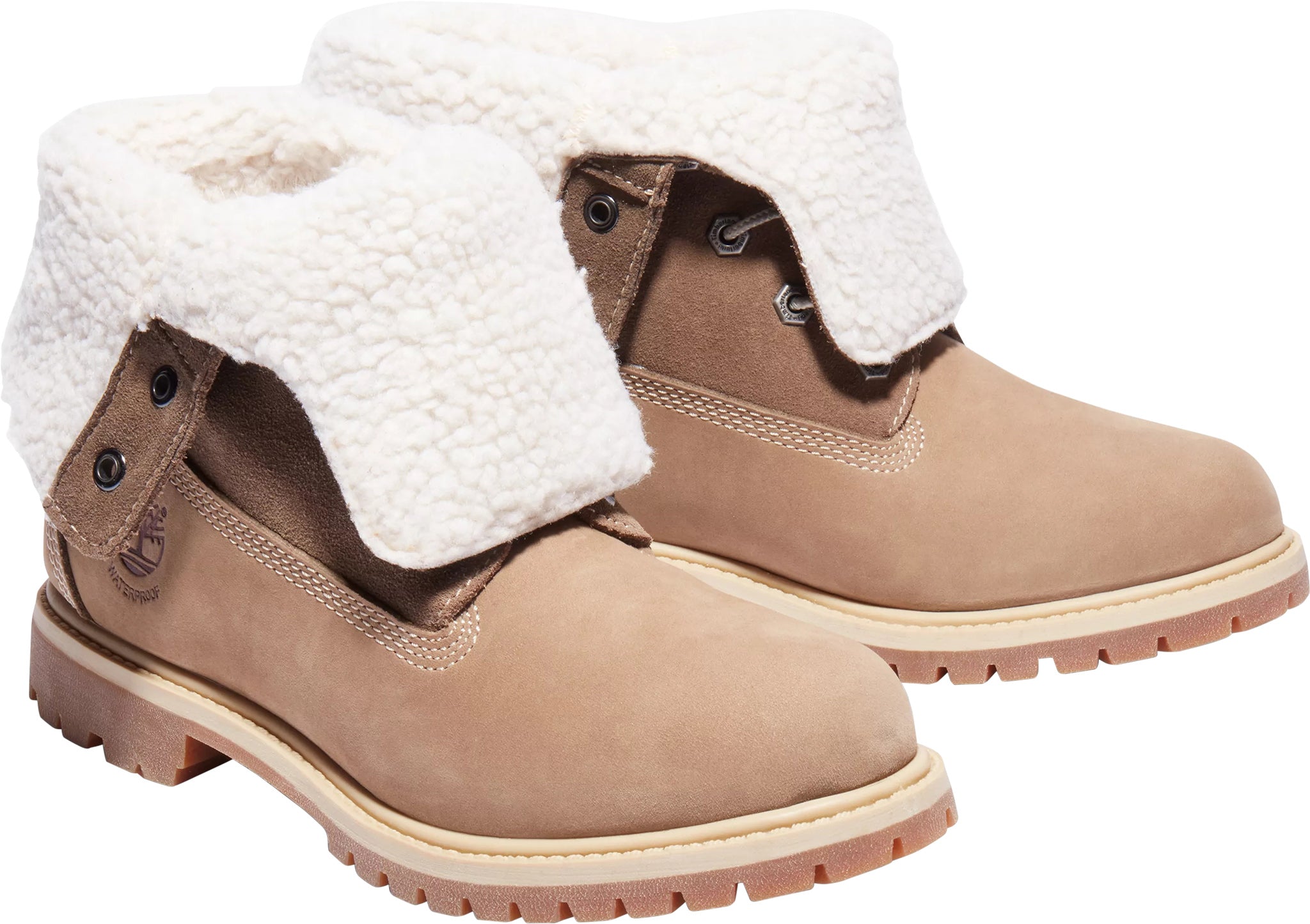 Timberland Authentics Teddy Fleece Waterproof Fold-Down Boots