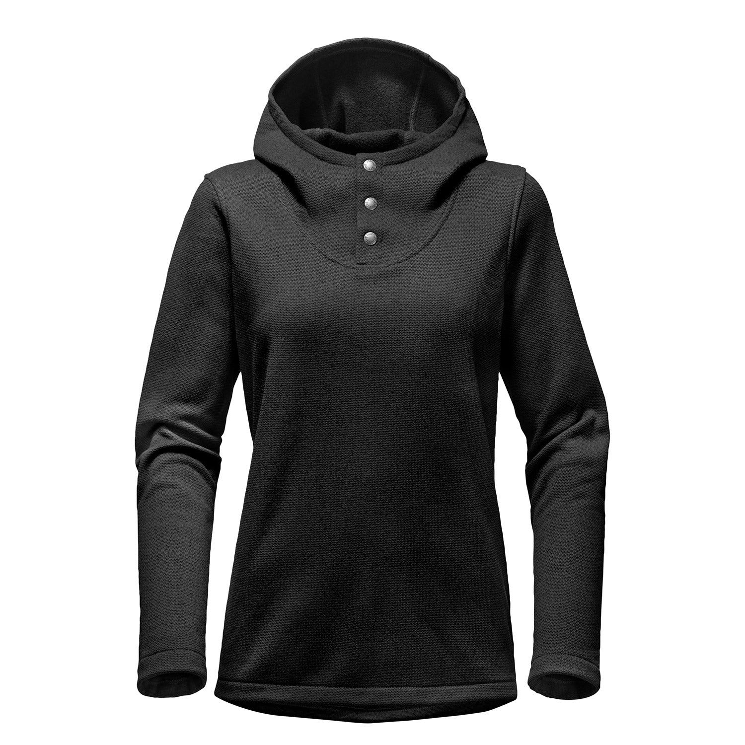 the north face knit stitch fleece hoodie