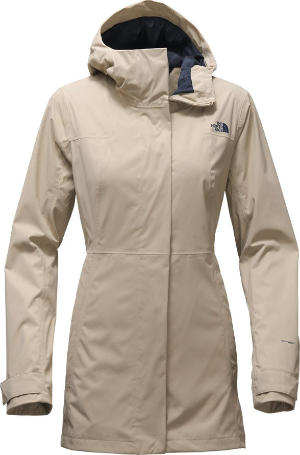 the north face women's city midi trench coat