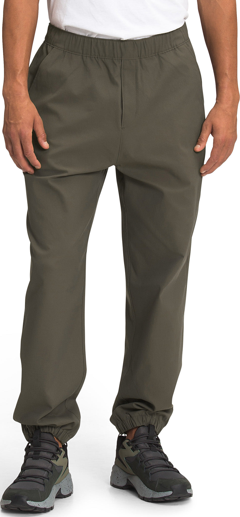 north face khaki joggers