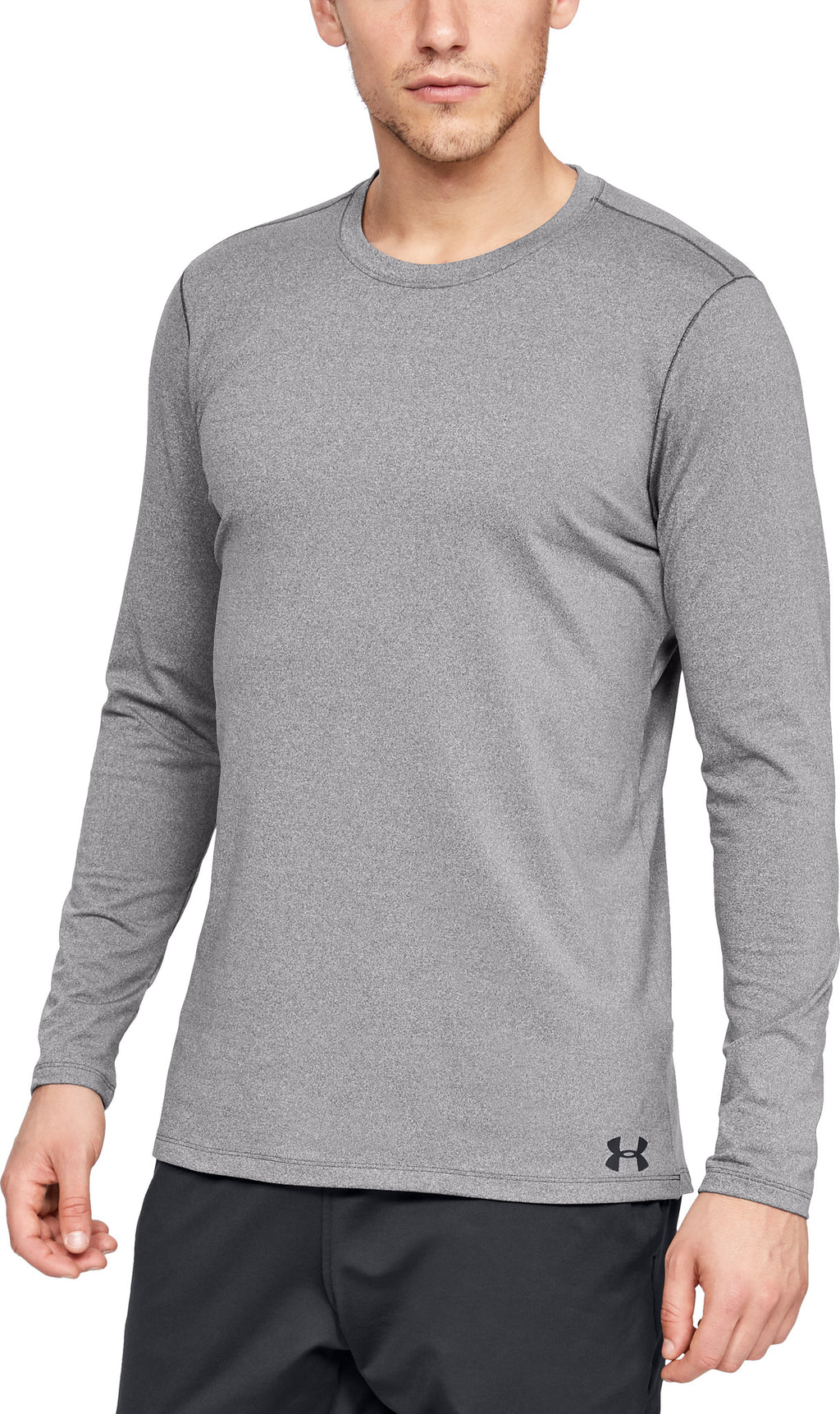 under armour men's heatgear fitted longsleeve crew