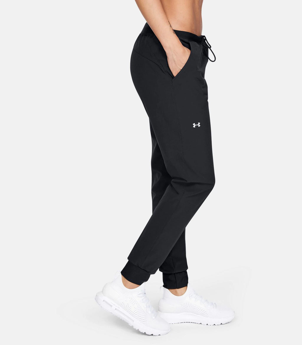 womens black under armour sweatpants