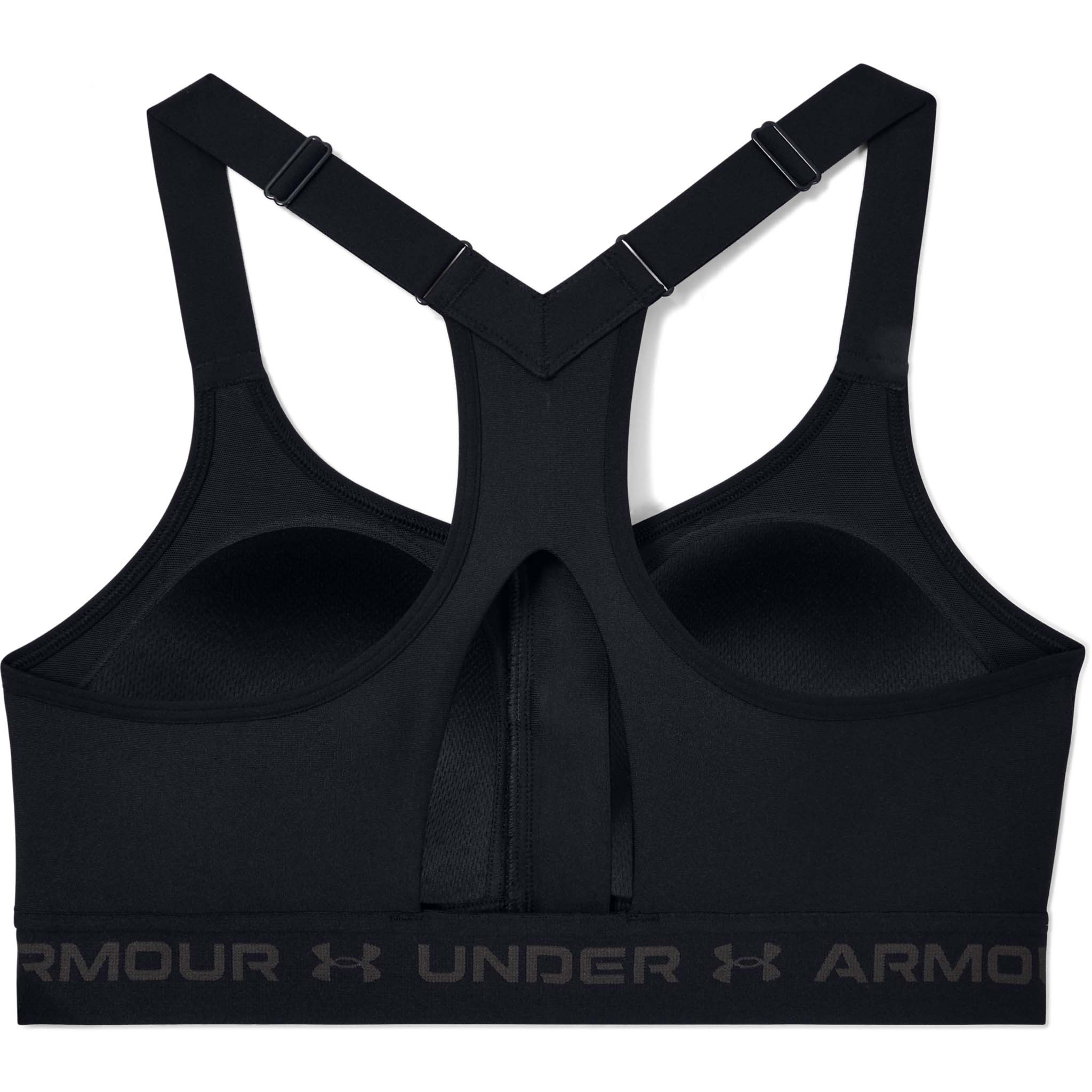 Under Armour Armour® Mid Crossback Sports Bra Women - Black/Black/Jet Gray