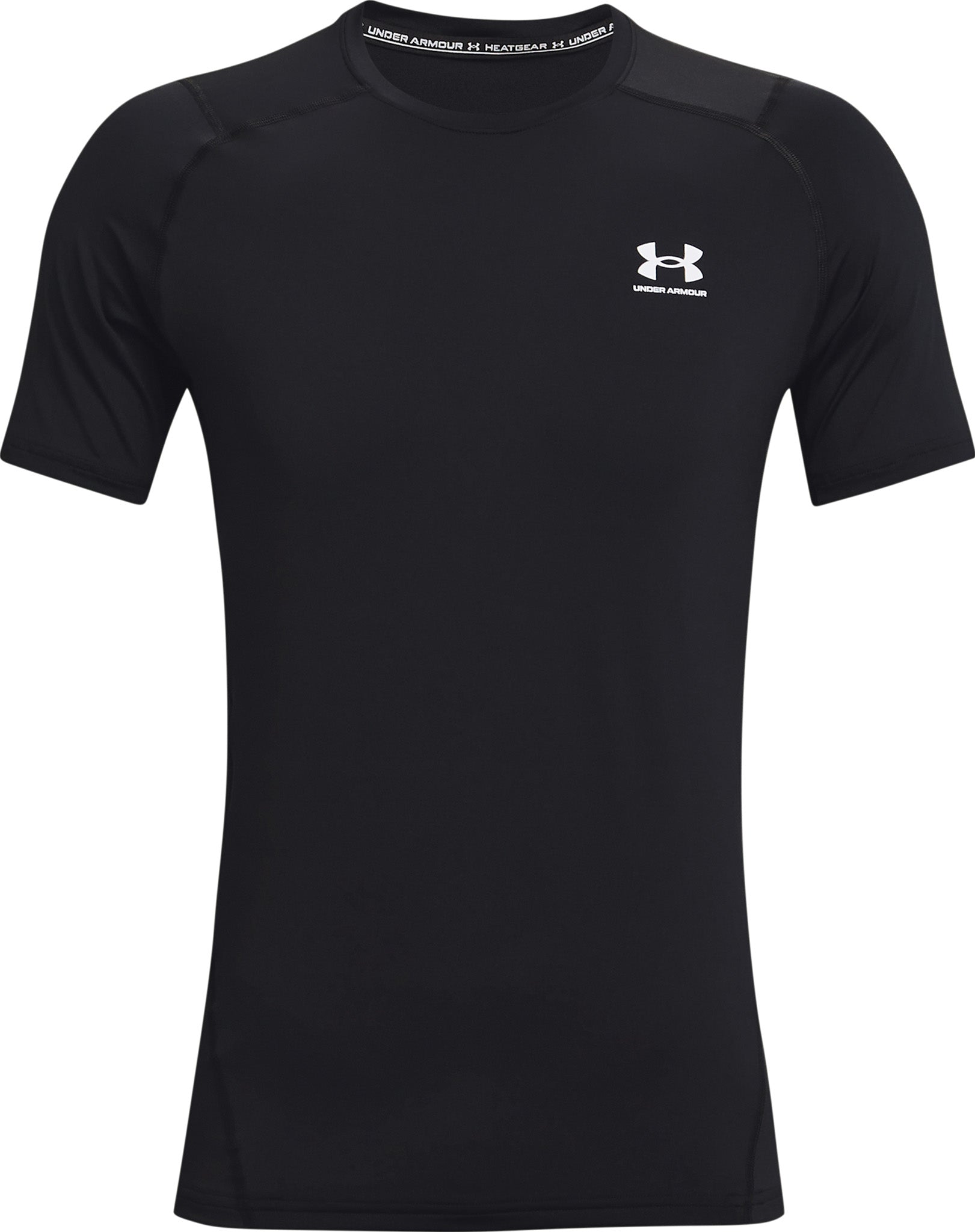 Under Armour HeatGear Fitted Short Sleeve T-Shirt Black - 3XL