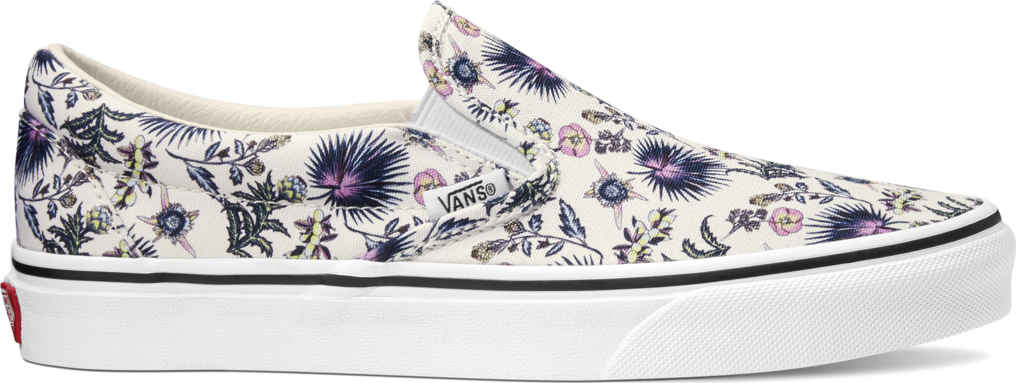 purple floral vans