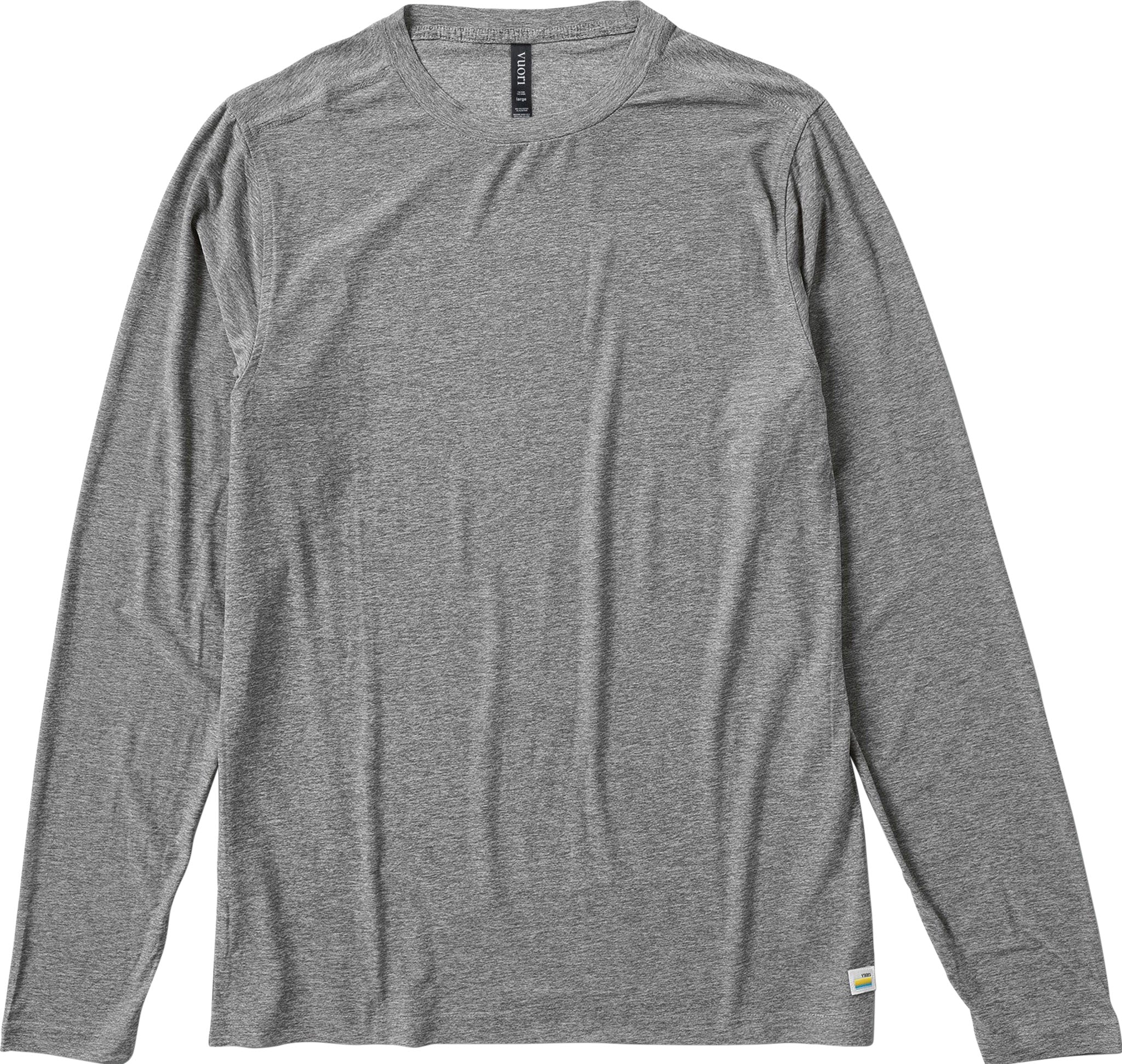 Mens VUORI grey Strato Tech Long-Sleeved T-Shirt
