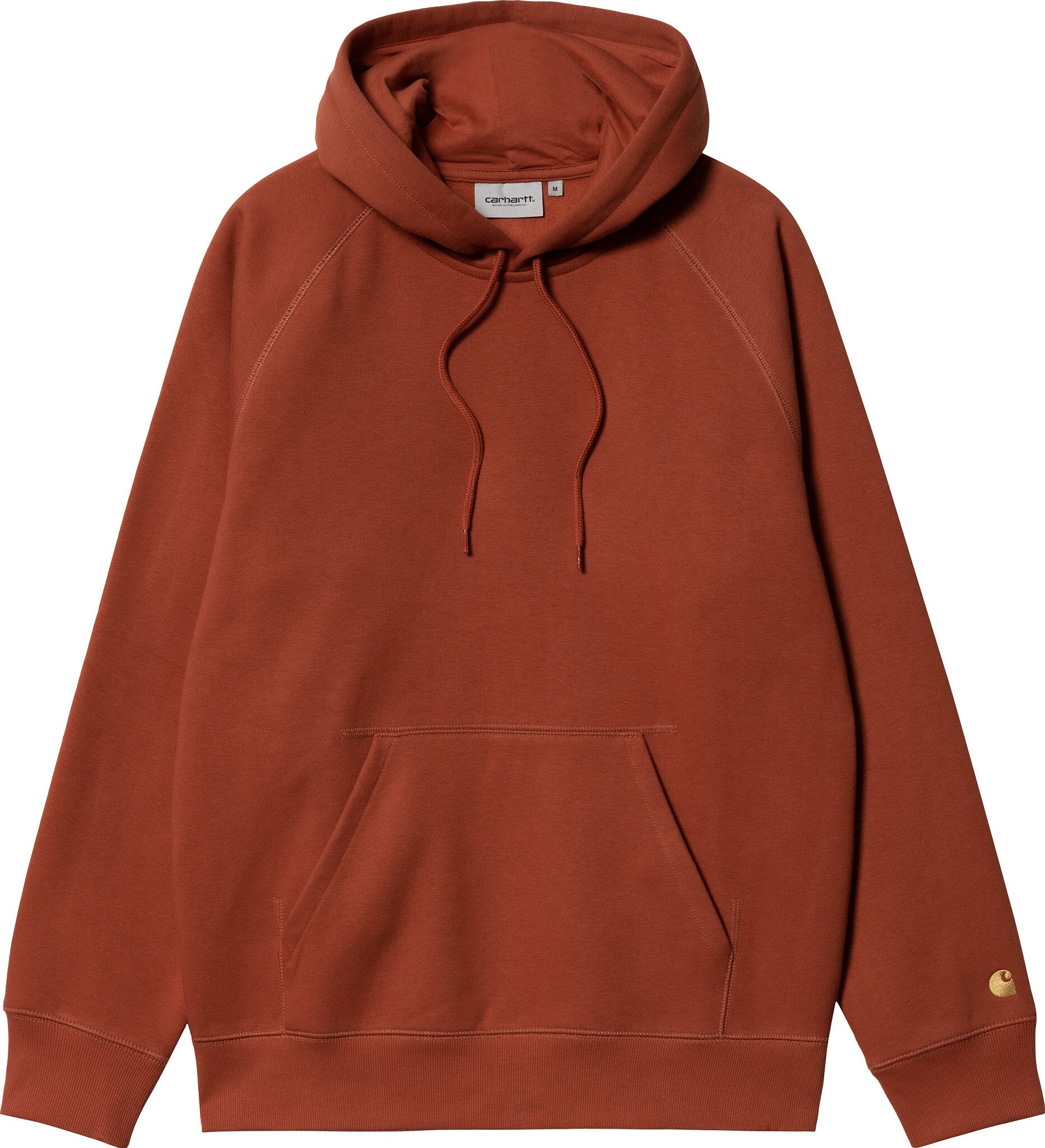 Men's layered hoodie work jacket, cotton & breathable - Brown