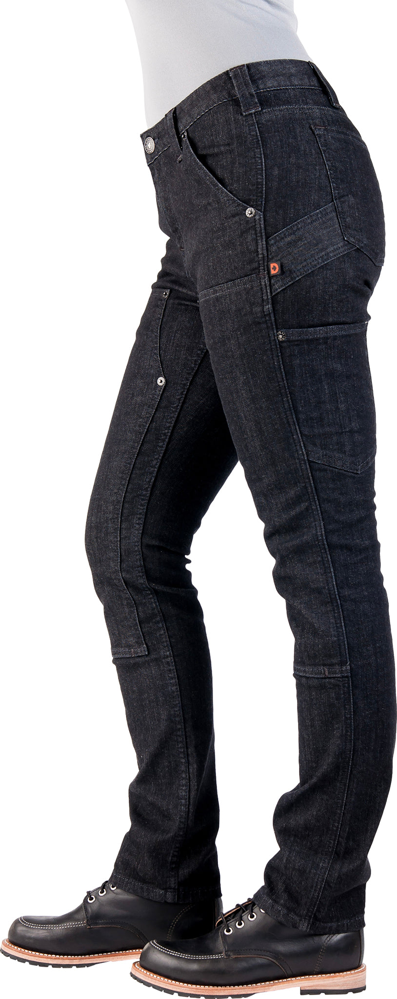 Dovetail Workwear Maven Slim Cordura® Black Stretch Denim - Women's