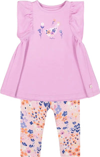 Deux par Deux Organic Cotton Long Top and Capri Legging Set - Baby