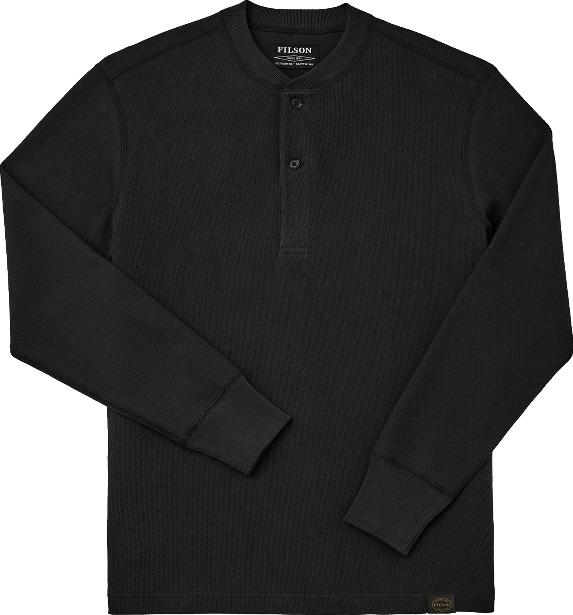 Men's Waffle Henley Shirt Henley Shirt Tee Top Long Sleeve Shirt