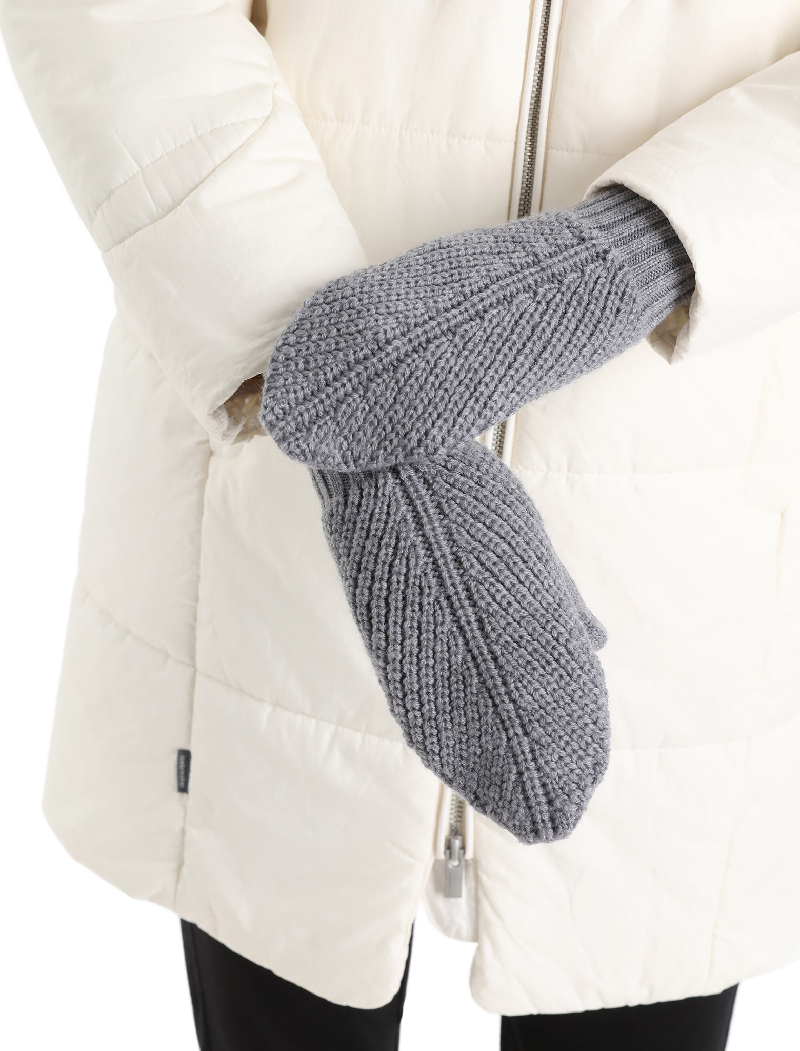 Icebreaker Merino Wool Waypoint Mittens in White for Men