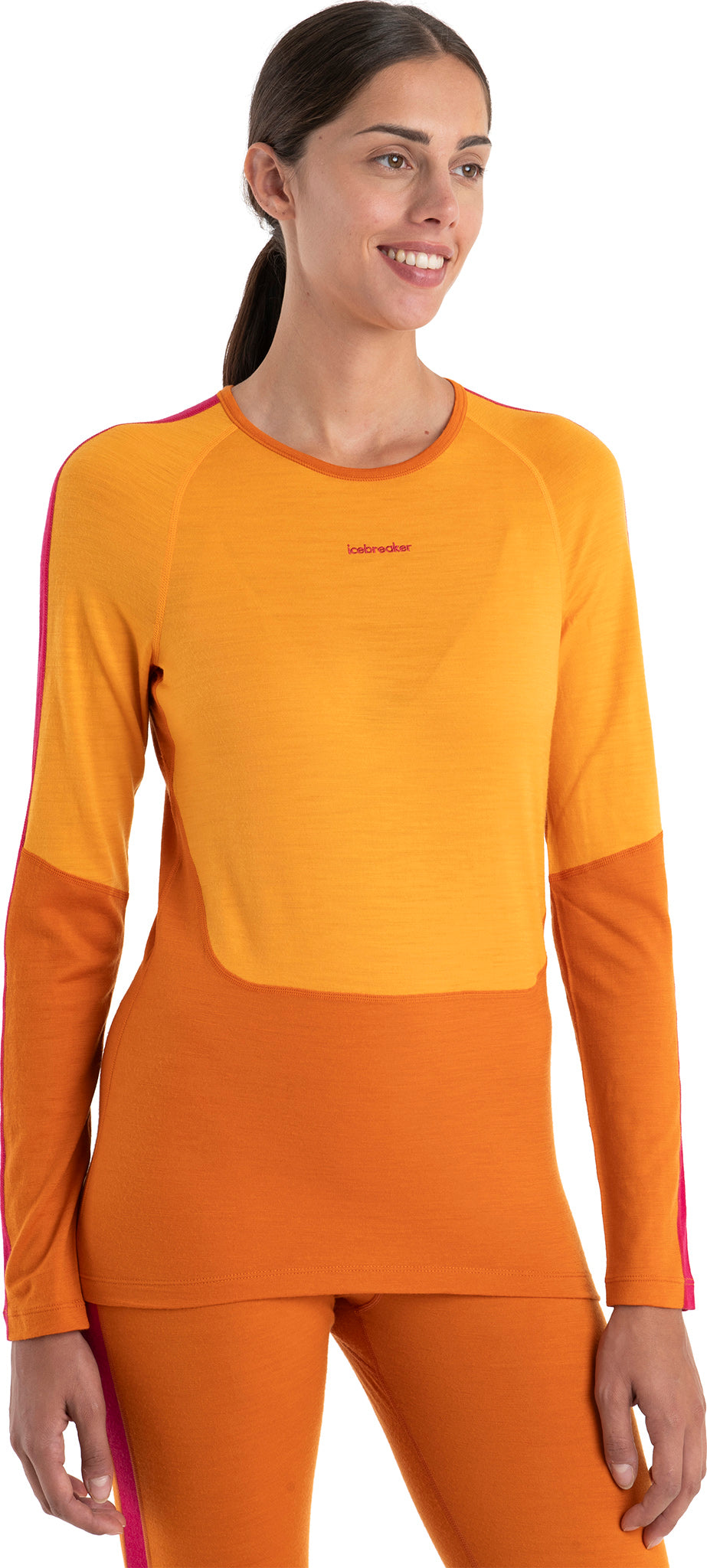 Icebreaker Merino 200 Oasis LS Crewe - First Snow - Womens