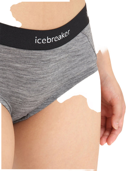 Icebreaker Merino Wool Underwear, Women's Brief, Siren Hipkini Panties,  Knickers, Ladies Briefs - Gritstone Heather, XS : : Fashion