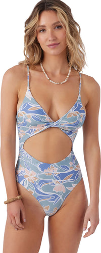 Women's A Shore Fit Buena Vista Hip Solutions Shirred Sleeve Swim Top