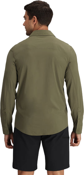 Outdoor Research Astroman Short Sleeve Sun Shirt - Men's Slate Plaid XL