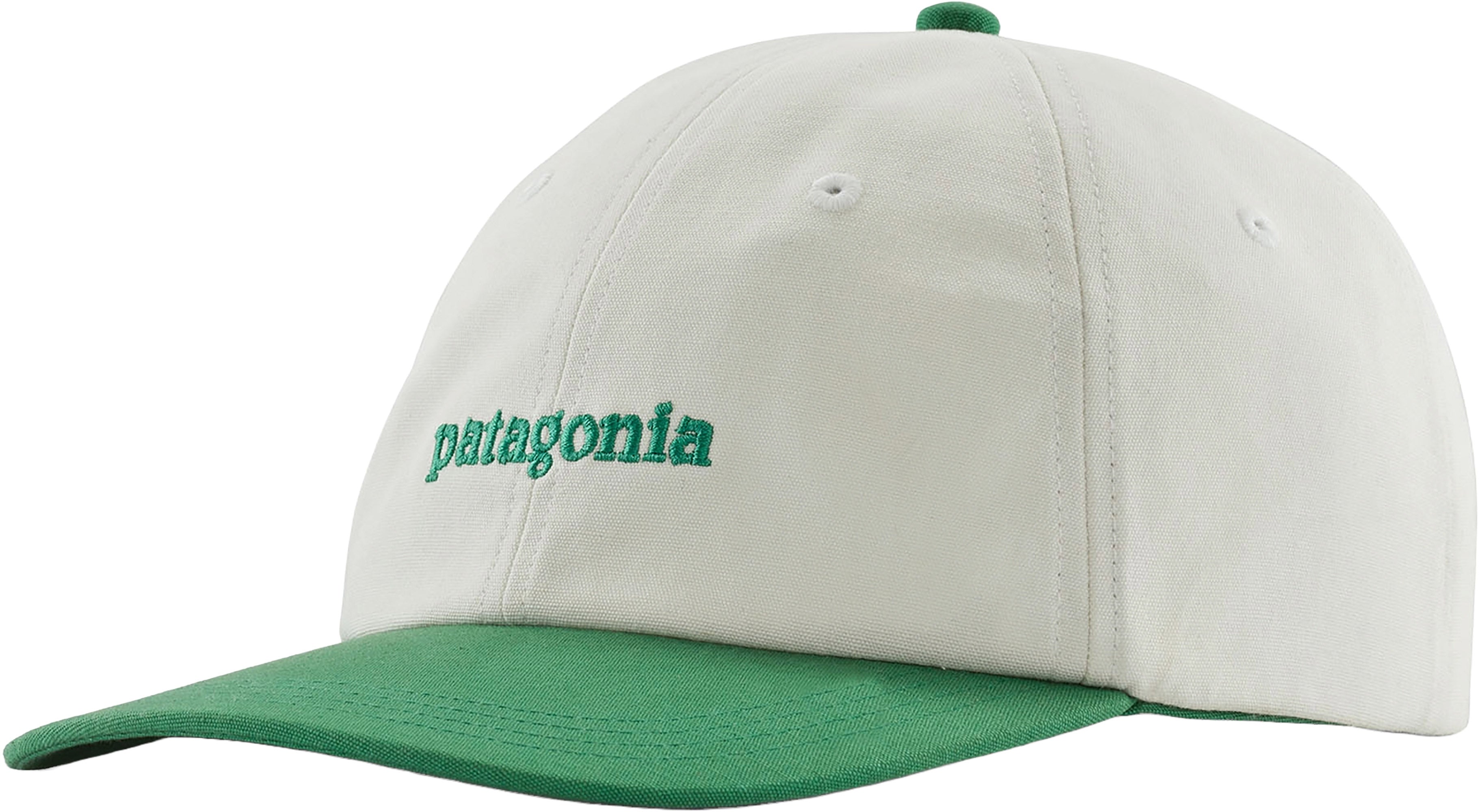 Patagonia Fitz Roy Icon Trad Cap OS Text Logo - Gather Green