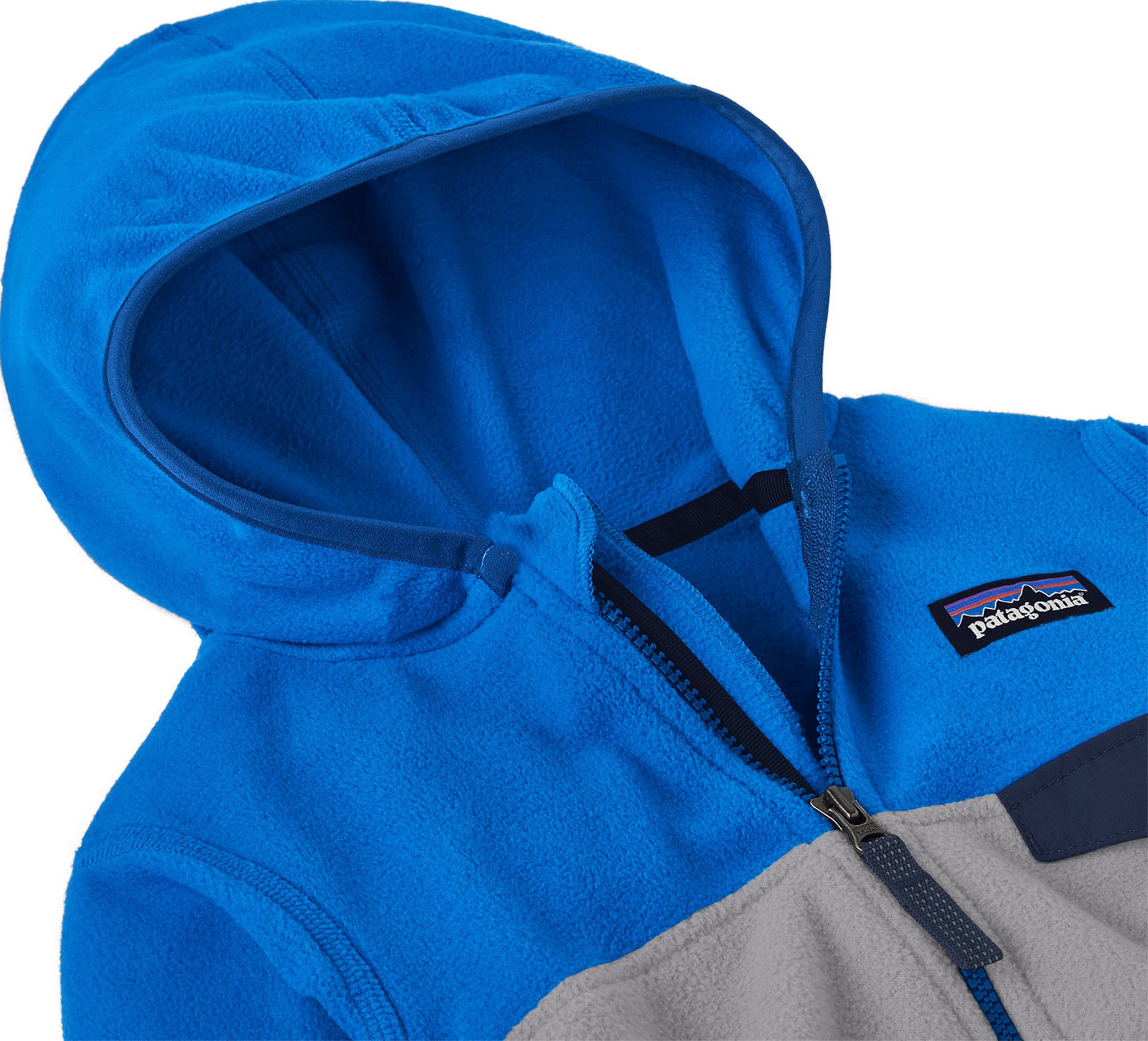 Patagonia Micro D Snap-T Hooded Full Zip Fleece Sweatshirt - Baby