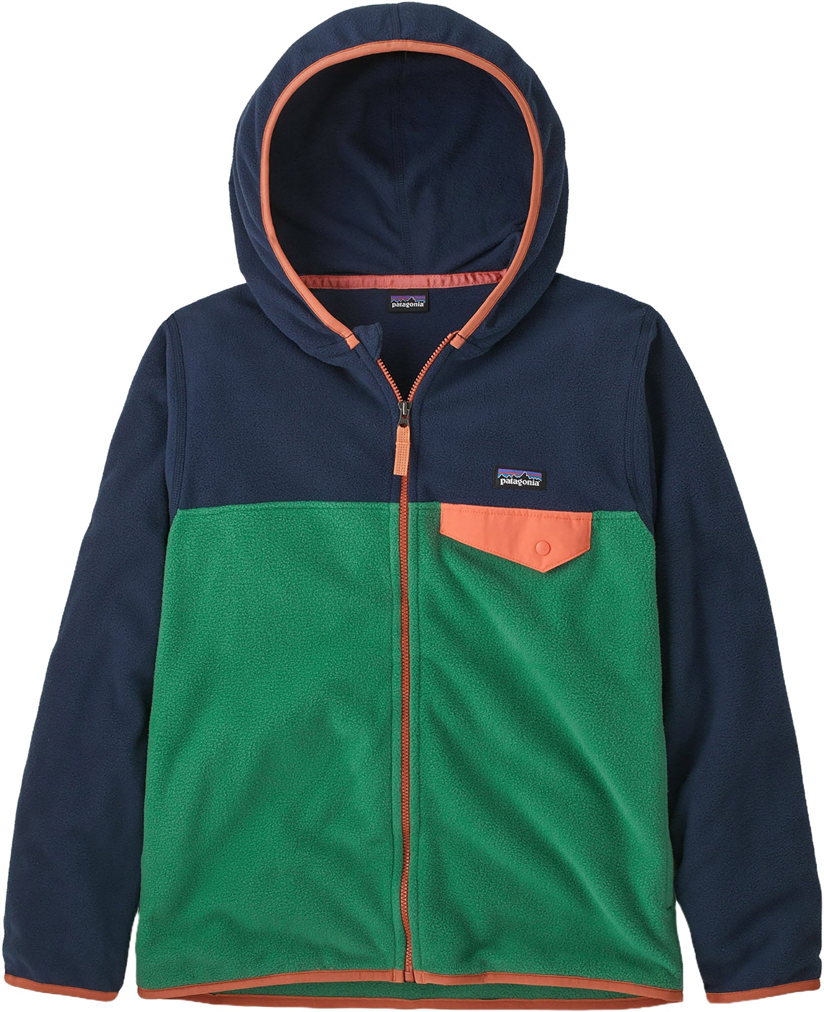 Patagonia Micro D Snap-T Hooded Full Zip Fleece Sweatshirt - Kid's