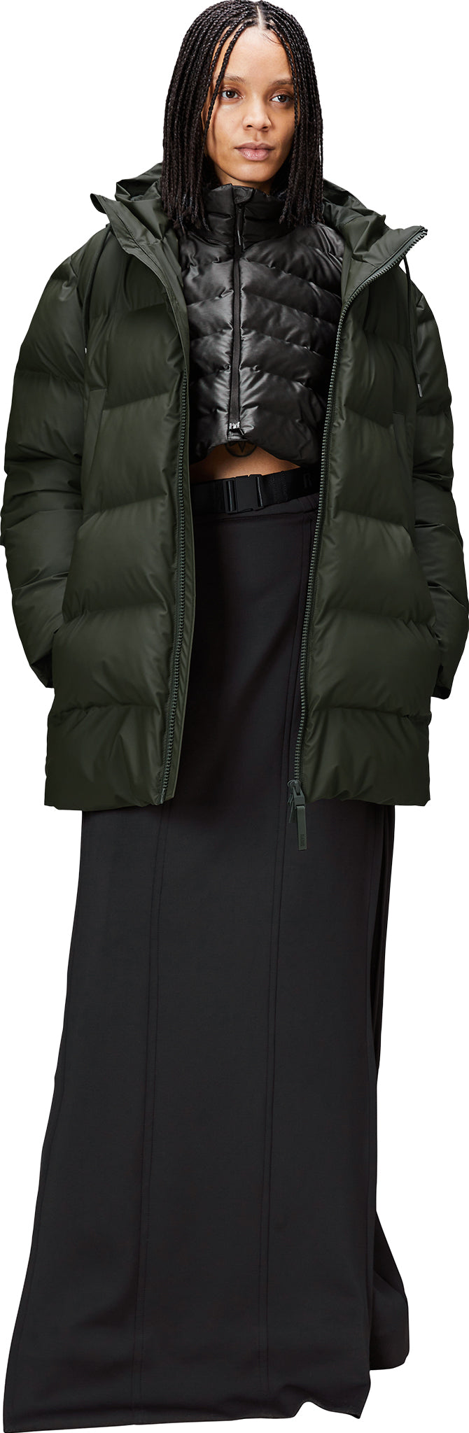 Rains® Alta Puffer Parka in Black for $515