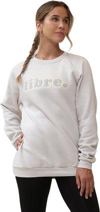 Sksloeg Womens Pullover Sweatshirt Sporty Sweatshirt Casual Loose Crew Neck  Long Sleeve Pullover Print Tops,Camel 2XL 