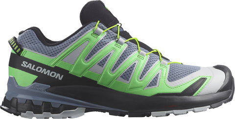 Salomon XA Pro 3D V9 Trail Running Shoes - Men's 9 Flint Stone - Green Gecko - Black