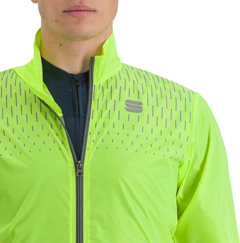 Sportful Reflex Jacket Windproof Compressible Man, Fluorescent Yellow 