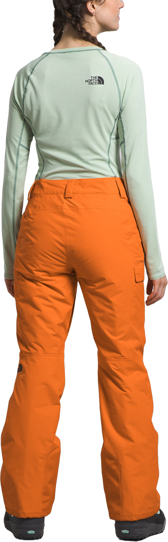 The North Face Freedom ski pant in orange