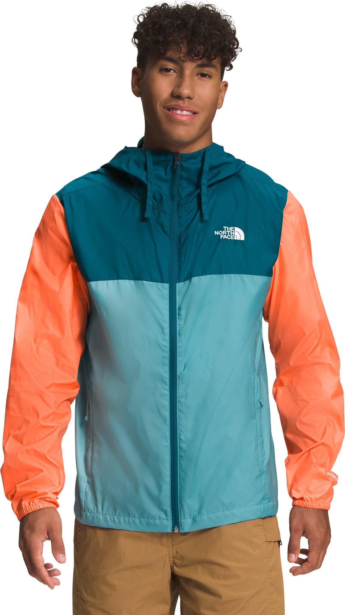 Men's The North Face Cyclone 3 Rain Jacket XLarge Blue Coral Reef