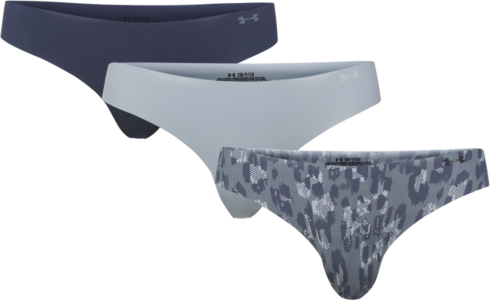 Under Armour UA Pure Stretch Thong - 3-Pack : : Clothing