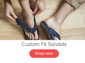 shop custom fit sandals