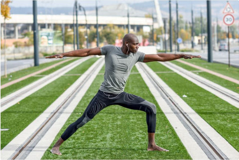 Man Executing Yoga