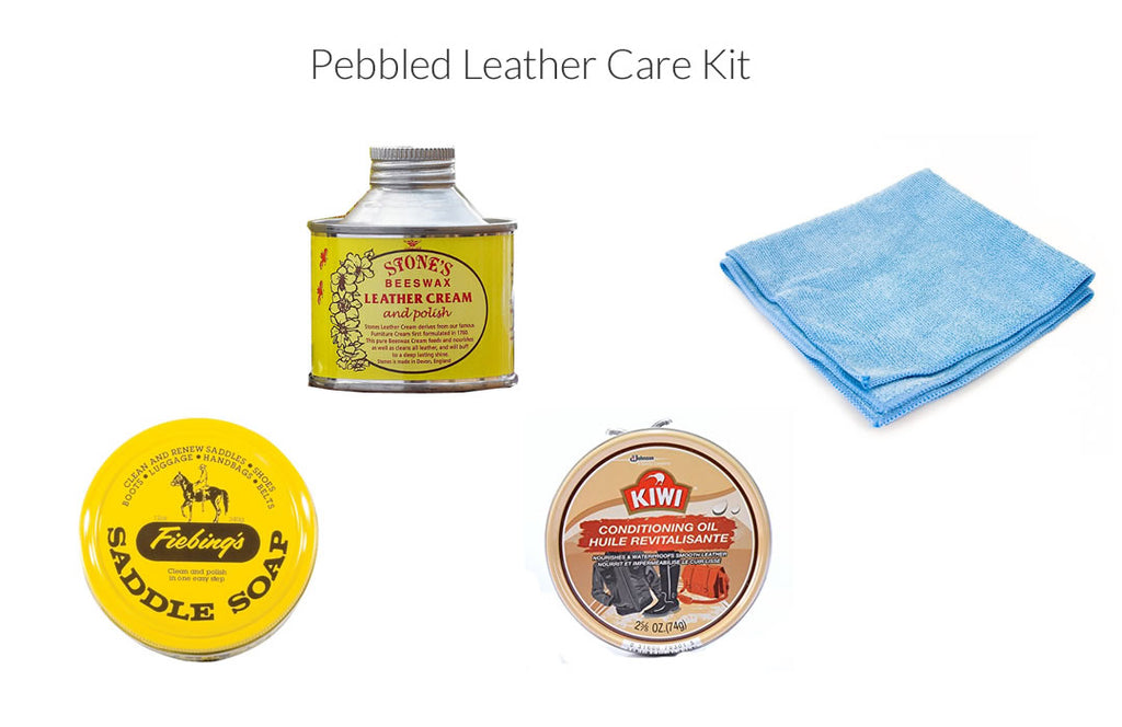 pebbled leather care kit