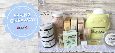 Spring Giveaway of our all natural and vegan friendly soaps!