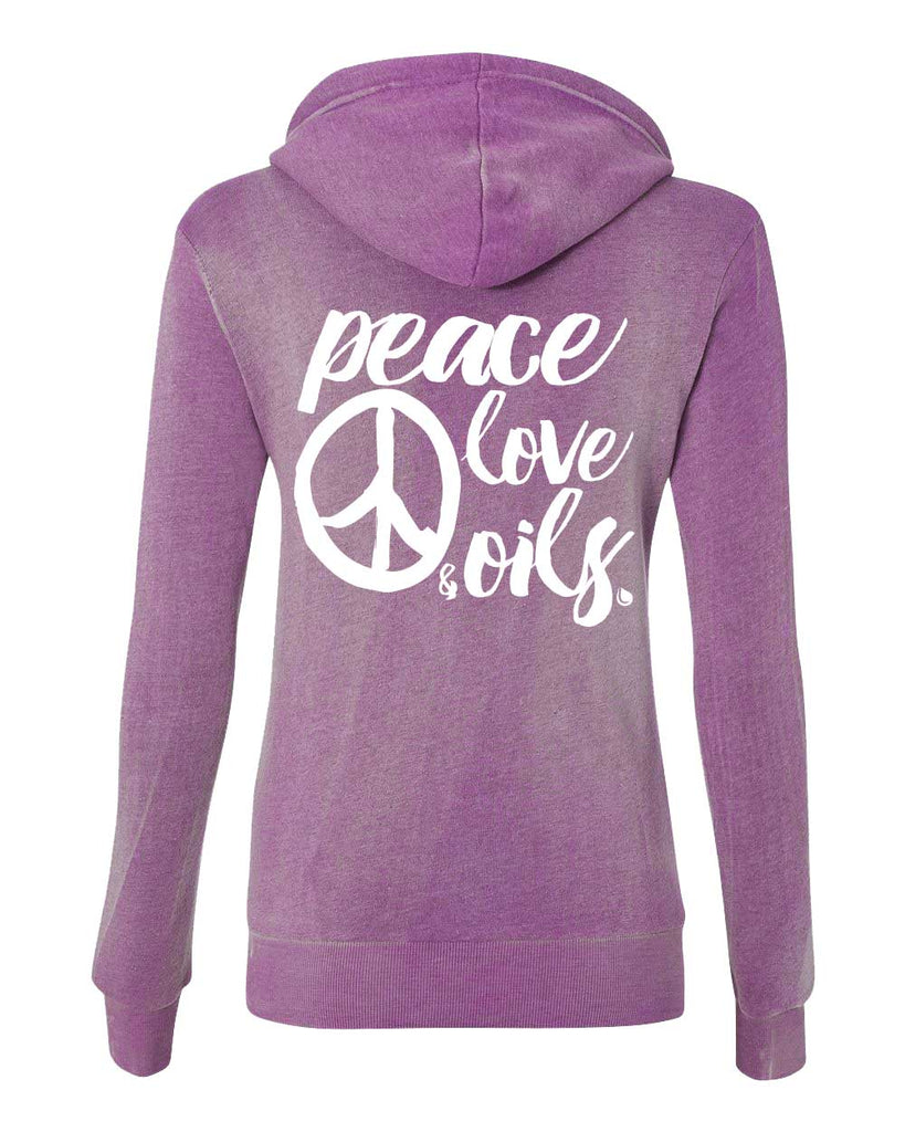 Peace Love & Oils Hooded Sweatshirt (2 colors) – For Love and Oils