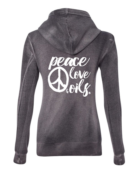 Peace Love & Oils Hooded Sweatshirt (2 colors) – For Love and Oils