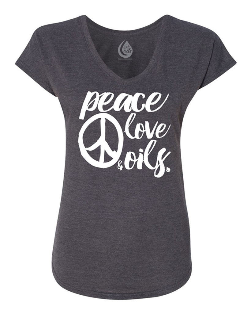 Peace Love & Oils V-Neck – For Love and Oils