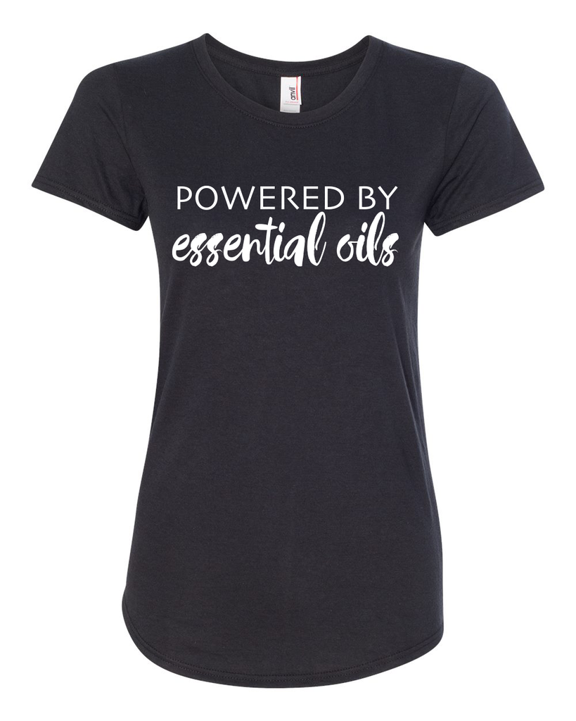 Powered by Essential Oils - Black T-Shirt – For Love and Oils