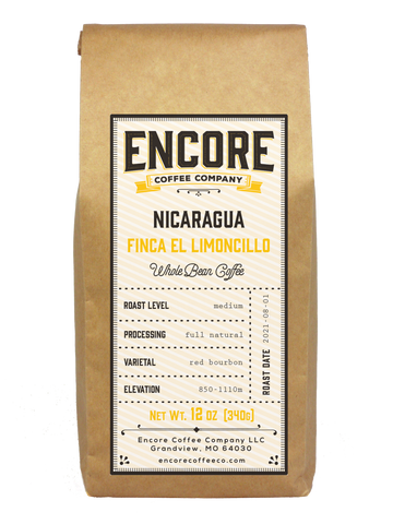 Brown bag of Nicaragua - Finca El Limoncillo coffee