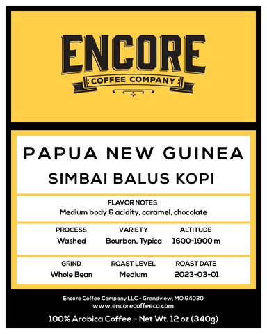 Image of coffee label from PNG