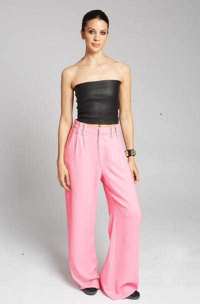 Deep Pleat Crepe Trousers