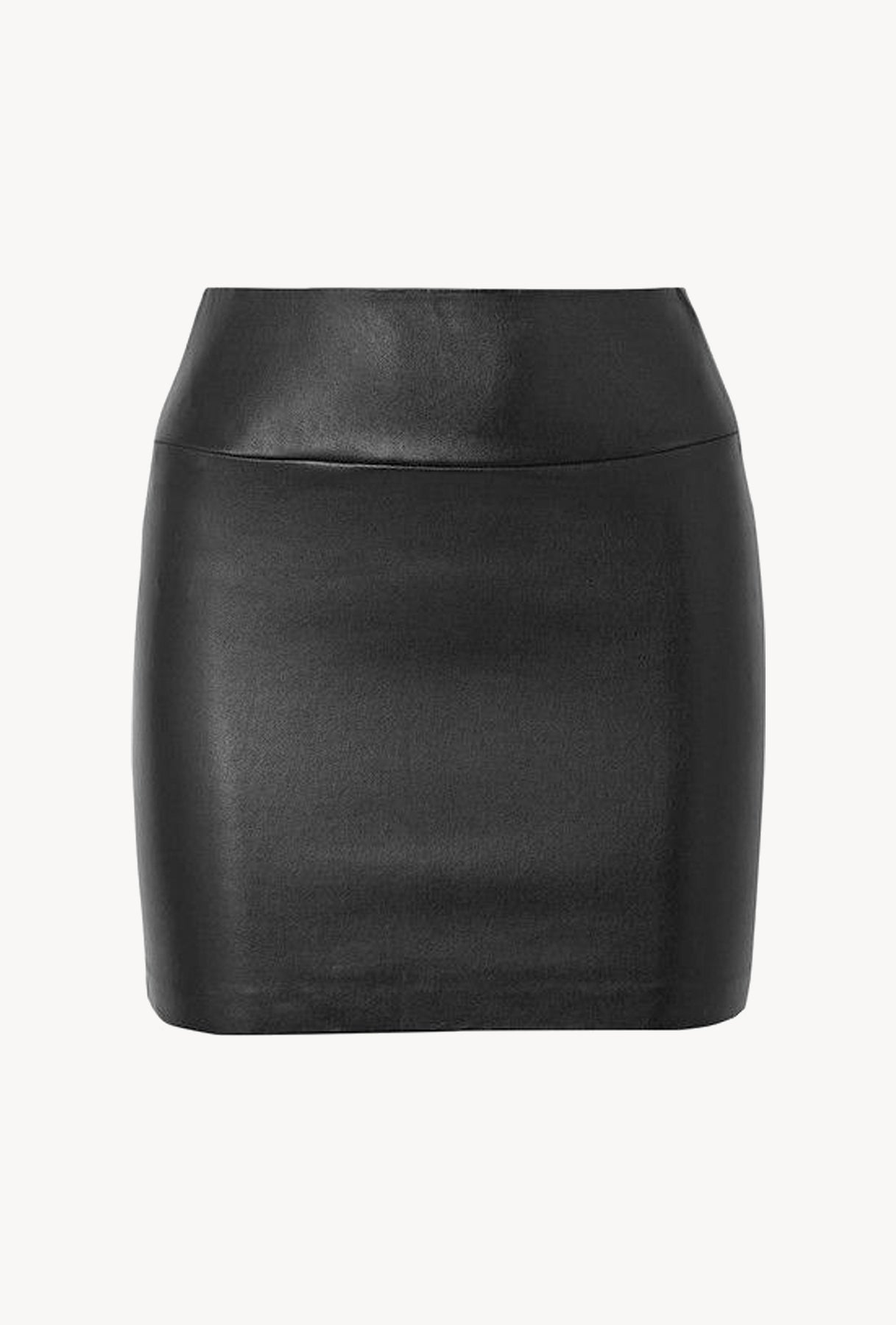 SPRWMN Leather Mini Skirt in Black