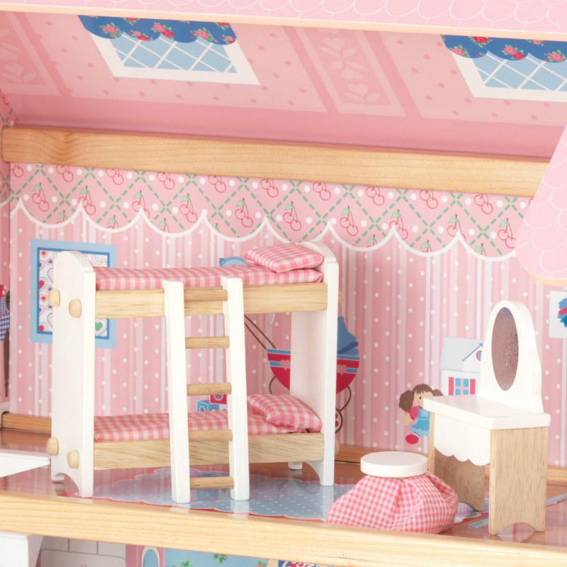 kidkraft chelsea doll cottage with furniture